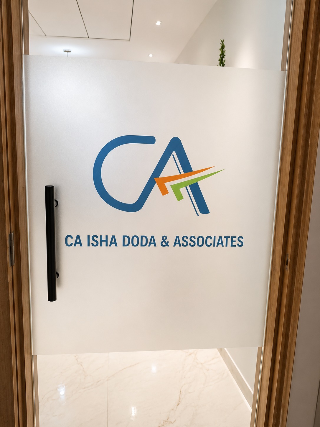 Entrance to CA Isha Doda & Associates, Mohali